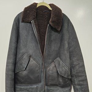 Reiss Men's Shearling Bomber